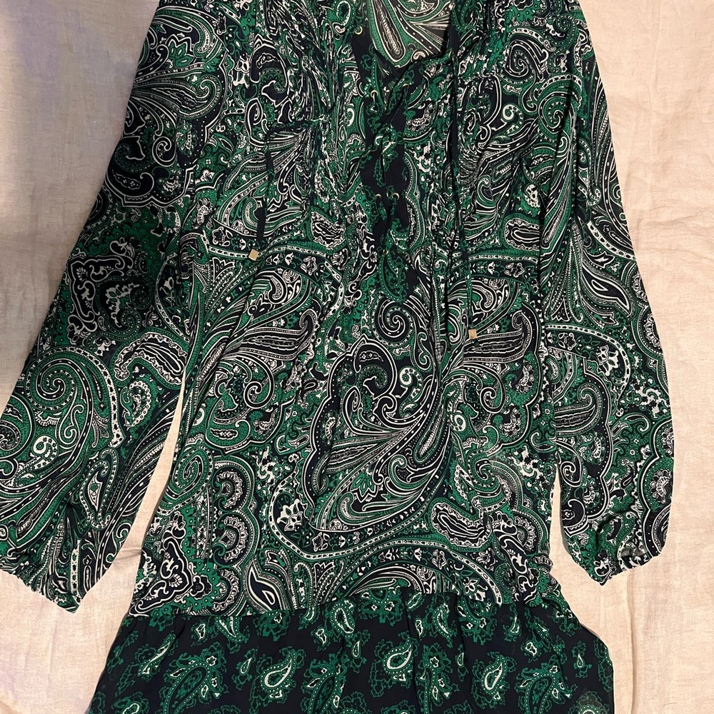 Michael Kors Black and navy Paisley Tunic dress